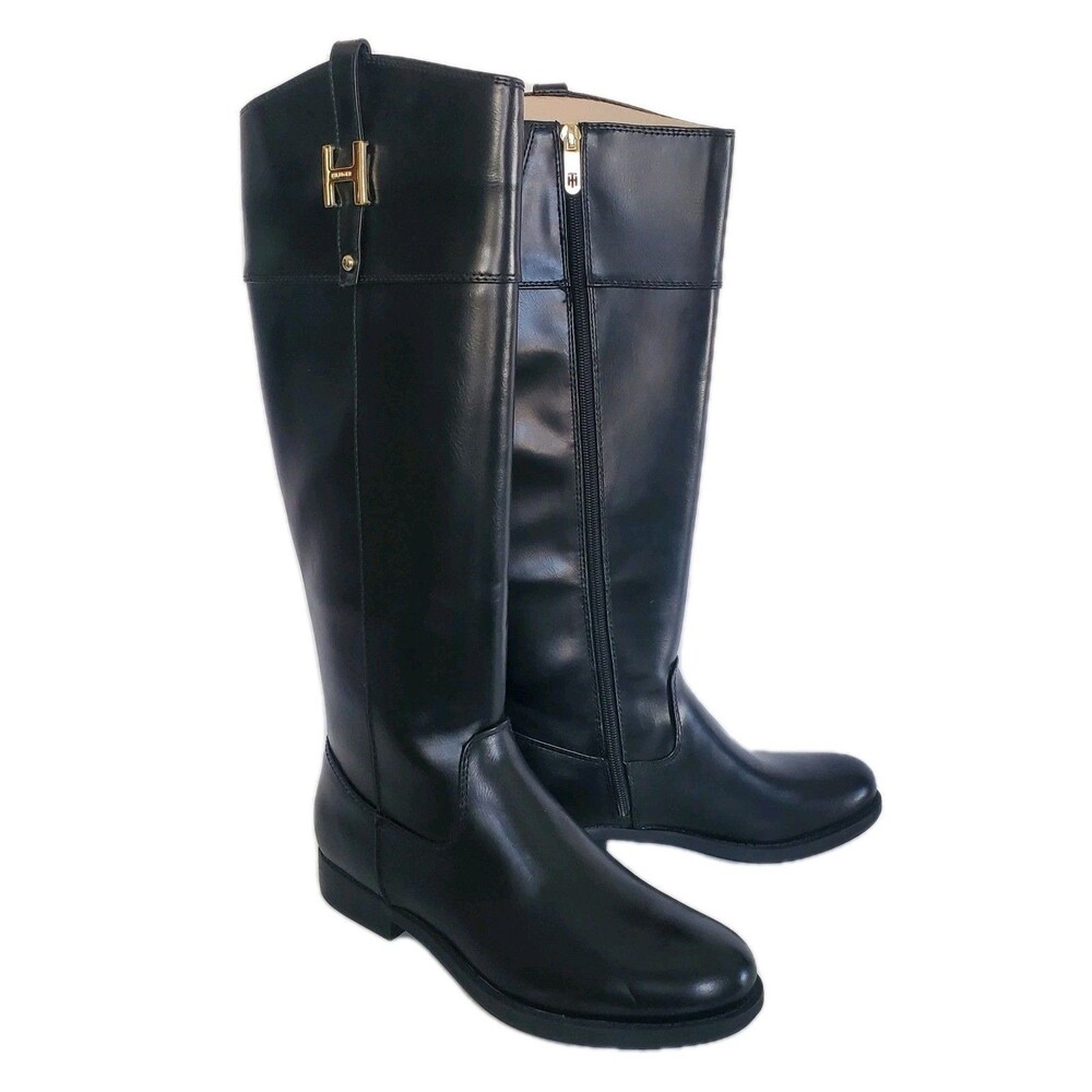 Brand New Tommy Hilfiger Classic Shyenne 3 Equestrian Riding Boots Sz 7.5 Black